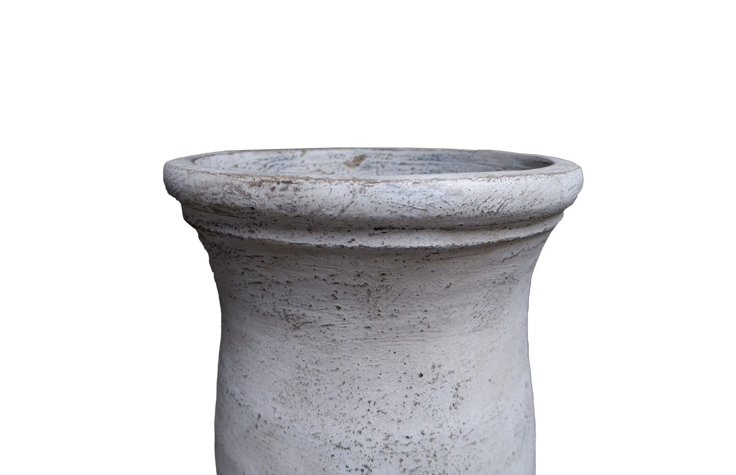 Luna Off White Distressed Pot