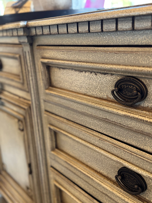 Bruges Off White Distressed Mahogany Sideboard