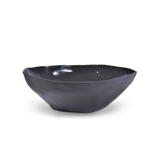 Amai Ceramic Serving Bowl - Charcoal