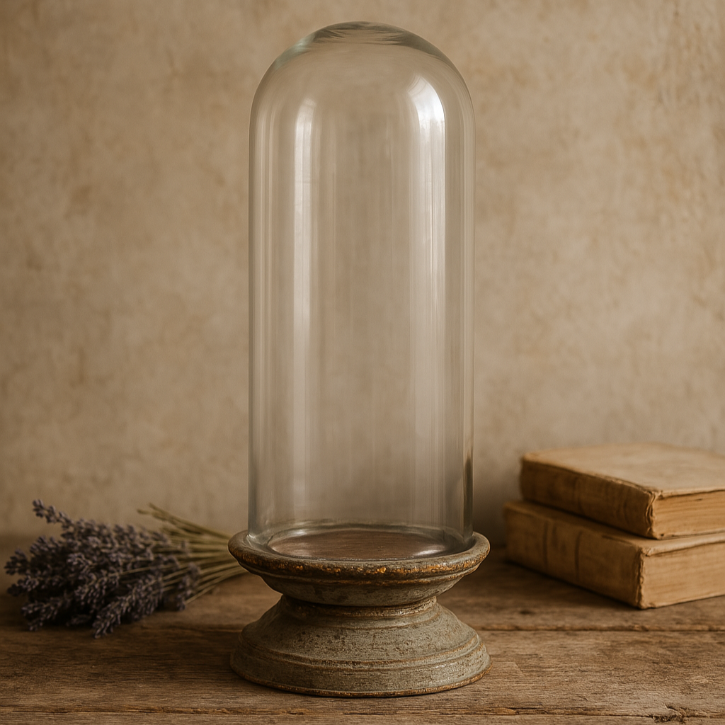 Bruges Glass Dome on Pedestal Base
