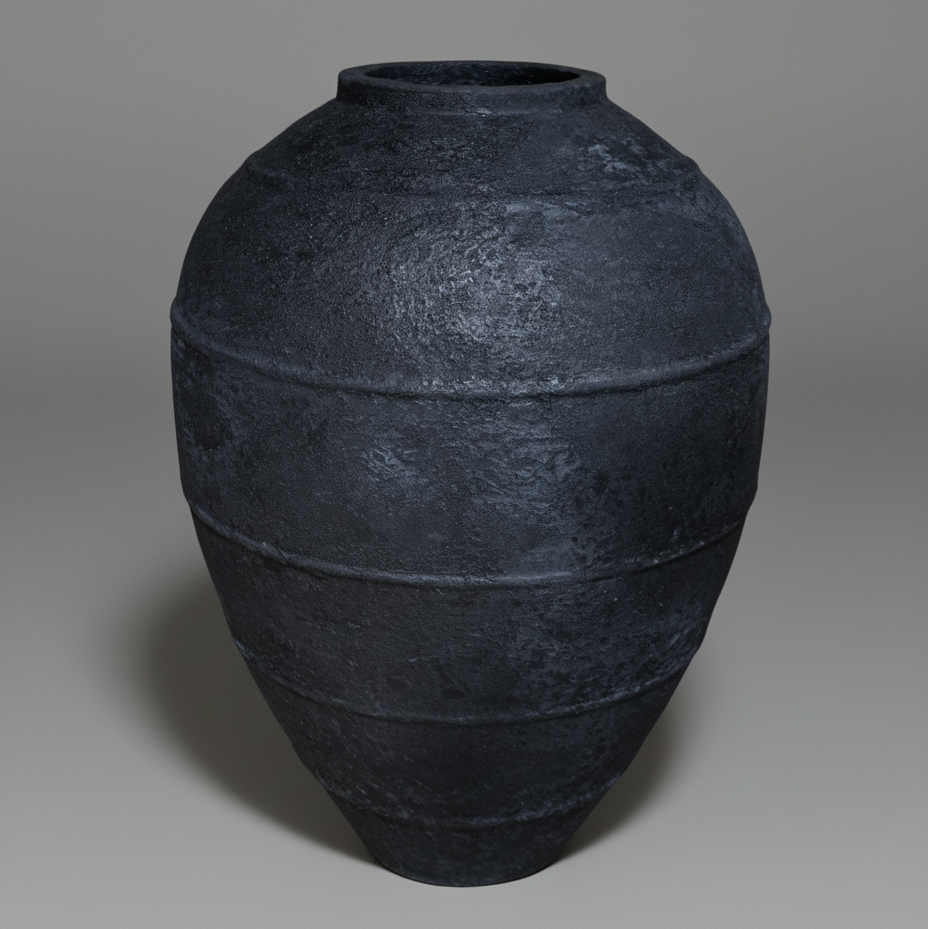 Dante Dark Grey & Black Pot