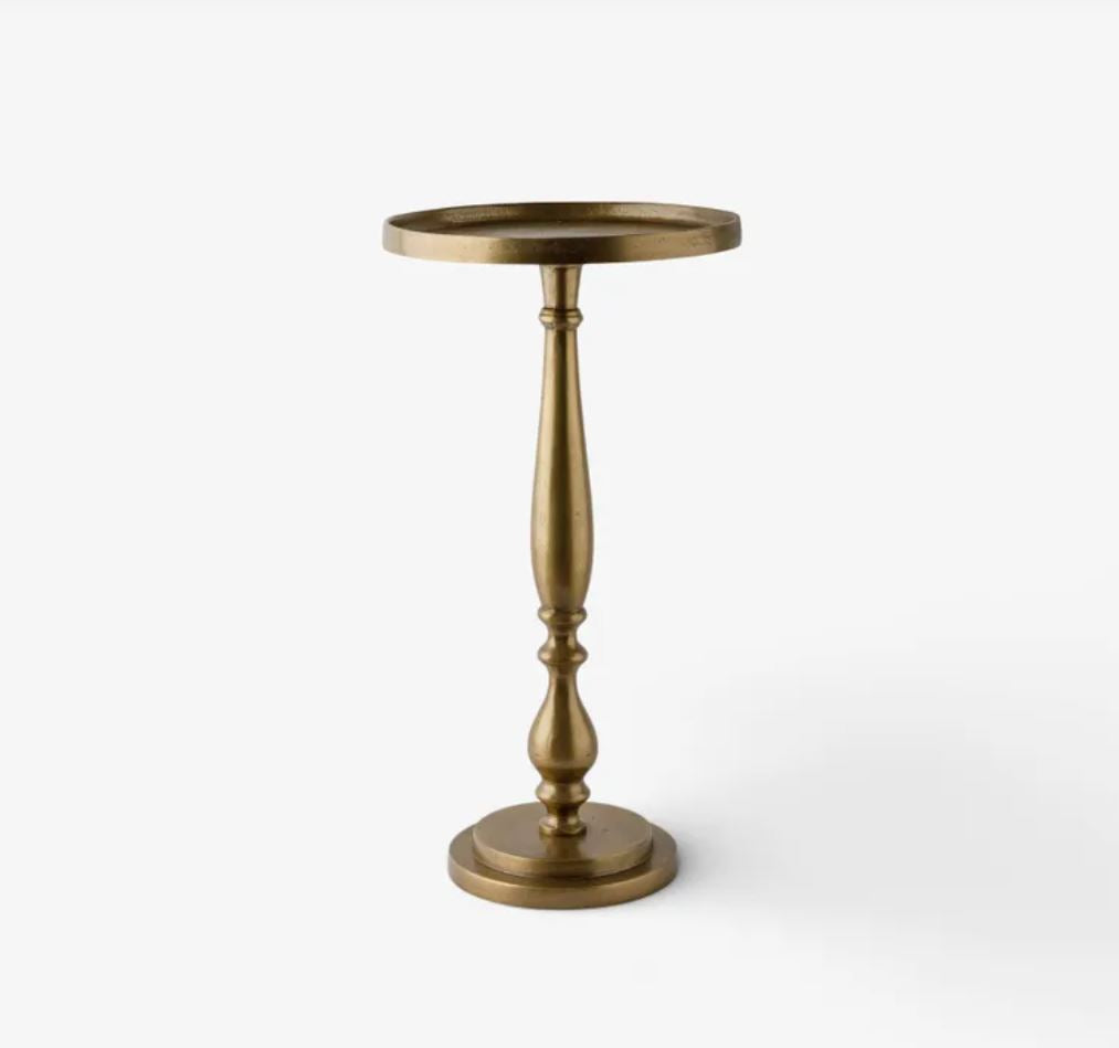 Barnes Antique Brass Side Table