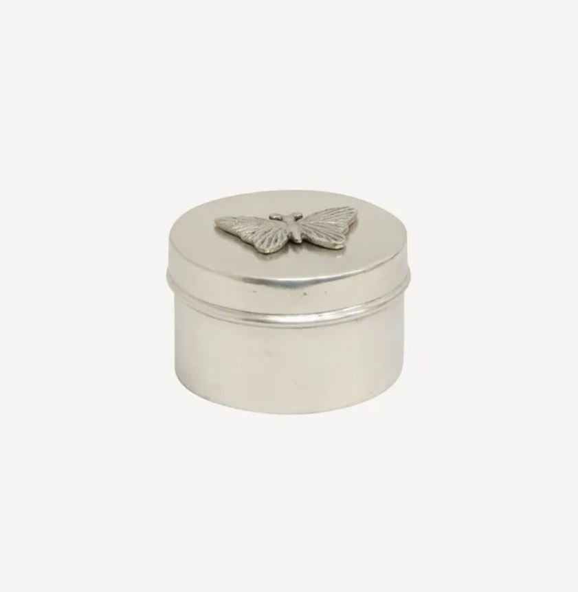 Butterfly Silver Trinket Box