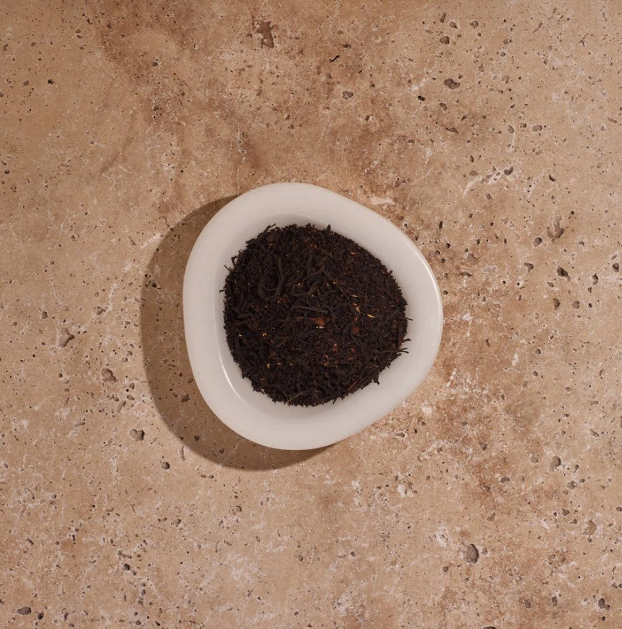 A robust and full-bodied traditional blend of organic black Assam and black Keemun tea rich in antioxidants. This blend brews a vibrant amber colour imparting smooth, malty and spicy undertones, reminiscent of unsweetened cocoa. Organic Hand blended in Australia Not tested on animals Vegan friendly 200g. Detail