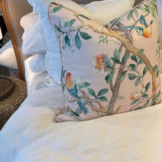 Emilia Triple Diamond 100% Cotton Queen Quilt - White