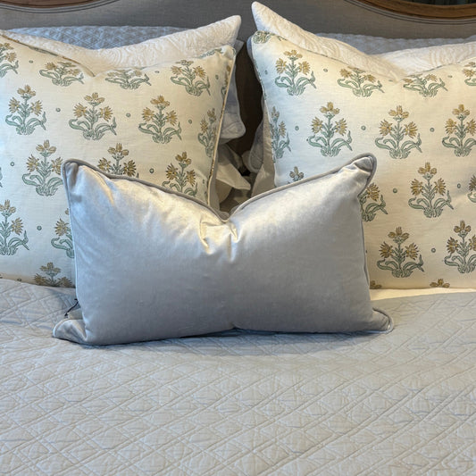 Marseilles Double Diamond 100% Cotton Queen Size Quilt - Sky Blue