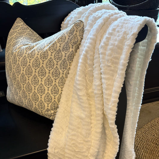 Ivory Soft Throw