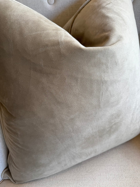 Sand Velvet Cushion 55cm x 55cm