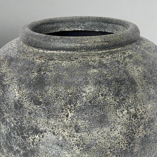 Milan Distressed Grey Terracotta Pot