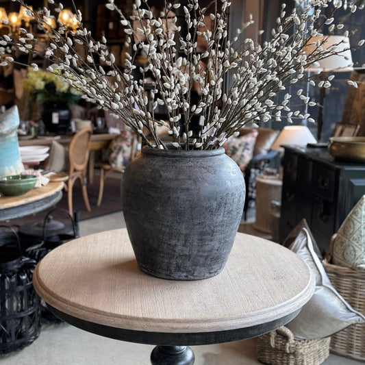 Marcello Distressed Dark Grey Terracotta Pot