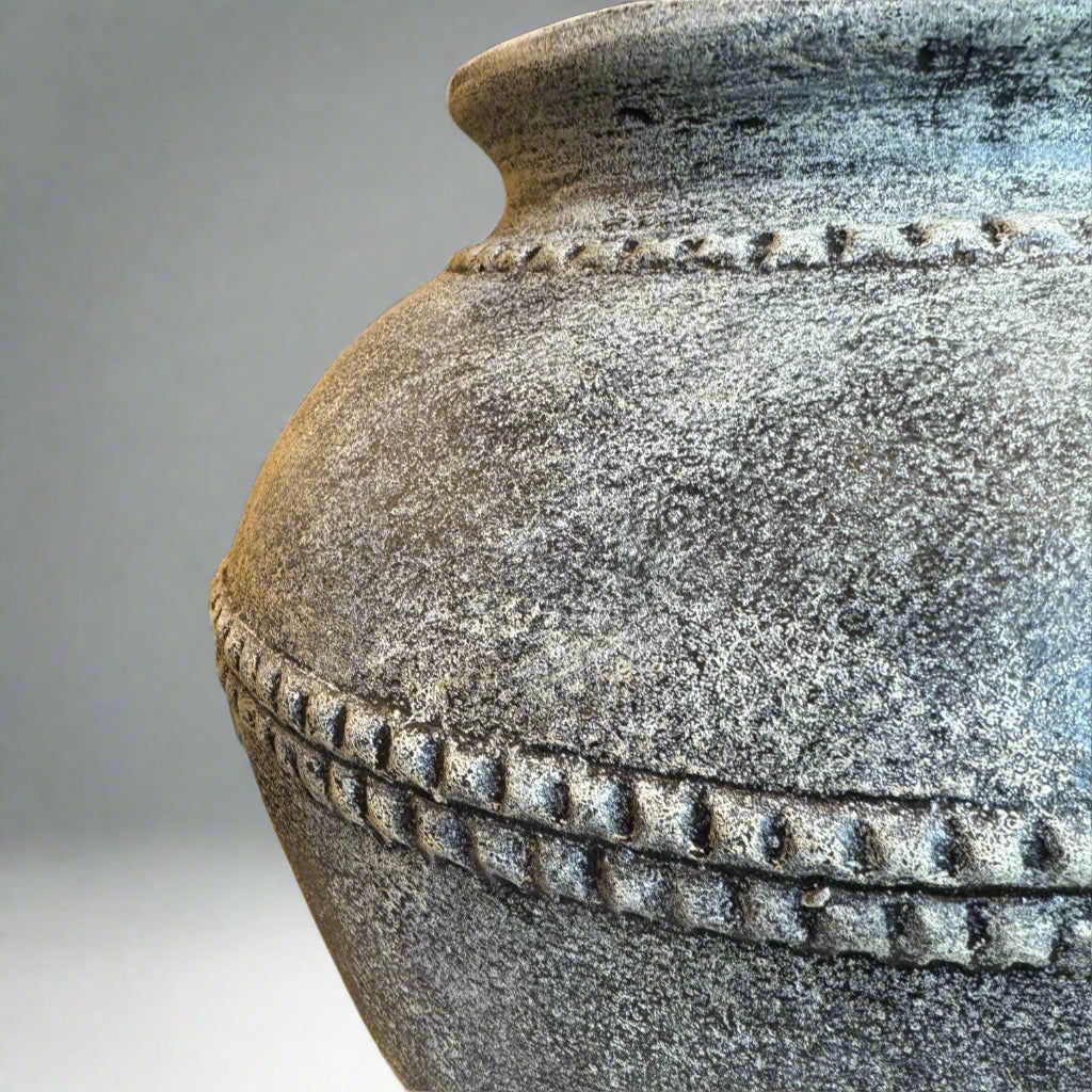 Antwerp Distressed Grey Terracotta Pot