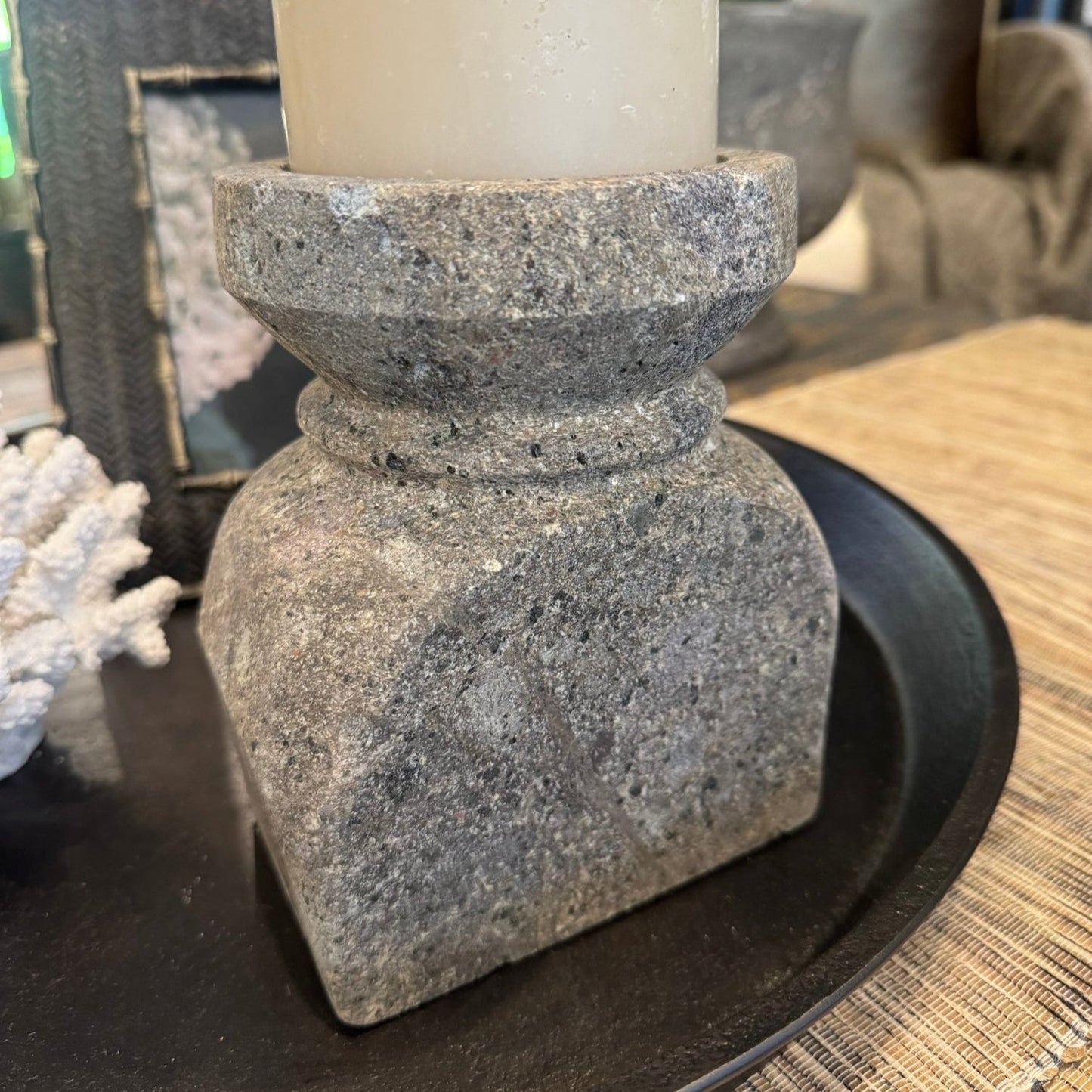 Spoleto Batu Api Candle Holder
