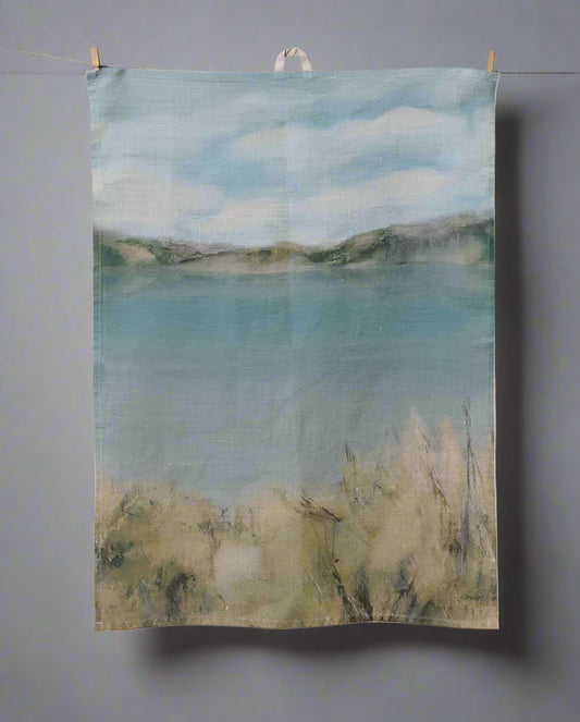Island Summer 100% Linen Tea Towel