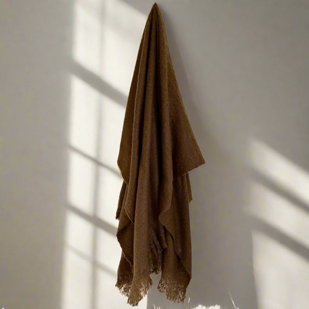 Cognac Brown Throw