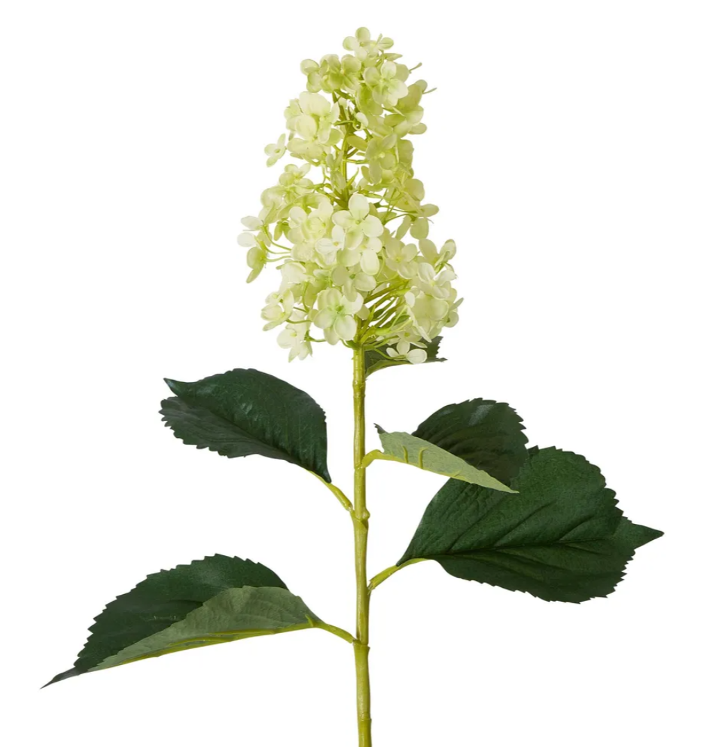 Let the beauty of nature fill your home with our stunning, lifelike Green Hydrangea Cone Spray. Perfect for embellishing tables or brightening up any empty corners.