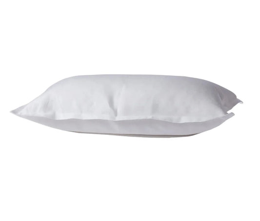 Indulge in the opulent grace and simplicity of Avignon's 100% Linen Standard Pillowcase. With its flange design and crisp white hue, this pillowcase offers both comfort and aesthetic appeal. Crafted from pure linen, it is irresistibly soft to the touch and ideal for layering. Treat yourself to a superior sleep experience with the breathability and natural beauty of linen.