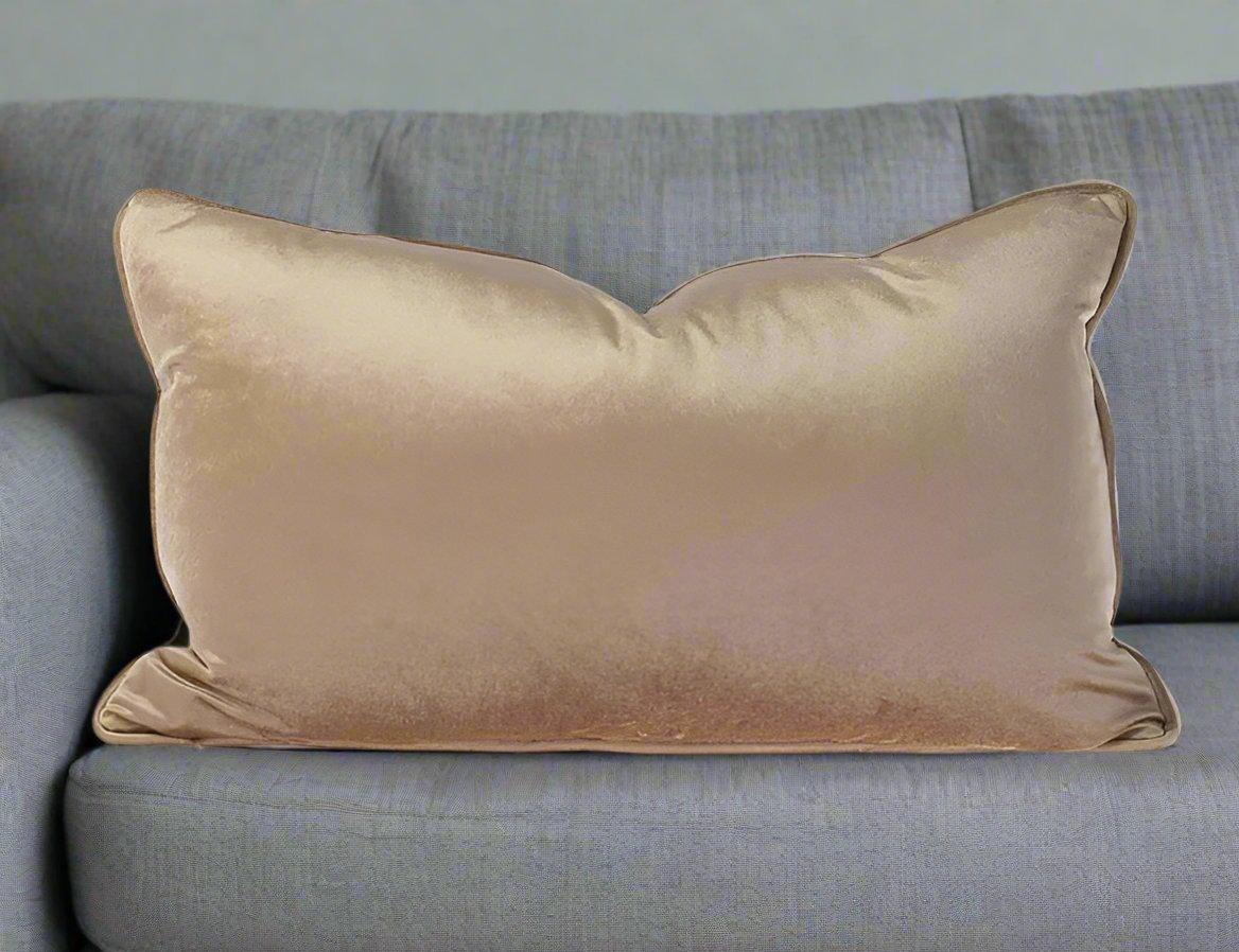 Vintage Velvet Lumbar Cushion 35cm x 55cm