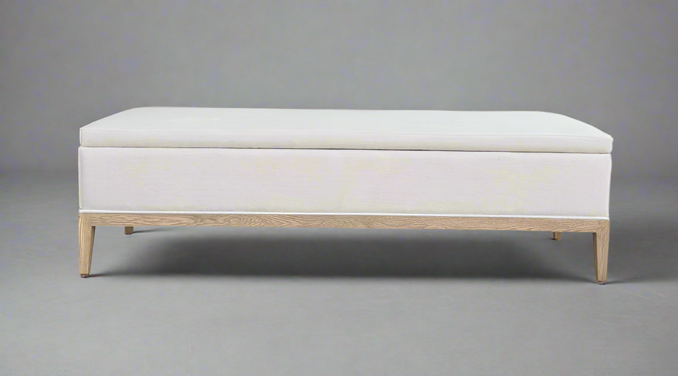 French Contemporary End-of-bed Storage Bench 160cm