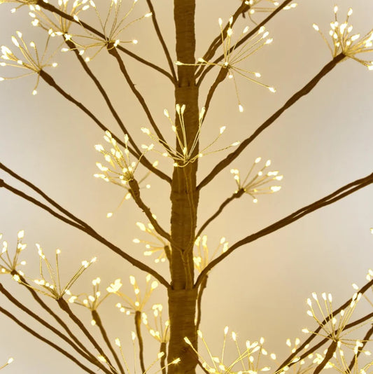 Starburst LED Brown Christmas Tree - 180cm