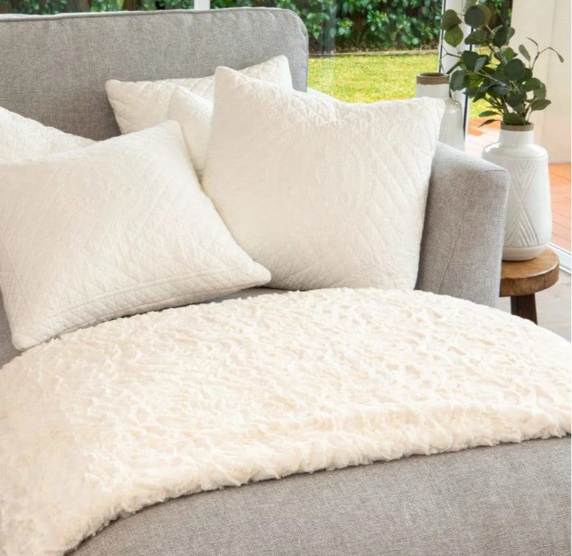 Ivory Soft Throw