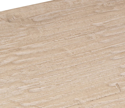 The Reclaimed Elm Timber Console 200cm is a beautiful piece of furniture skilfully handcrafted from reclaimed elm. With a rustic finish, it exudes a timeless charm that combines nature's elegance with artistic craftsmanship. This outstanding console showcases a harmonious blend of organic textures and geometric precision, highlighting the unique grains and weathered history of the reclaimed wood. Perfect for any space, it can be placed behind a sofa or in a hallway, providing both functional utility and a s