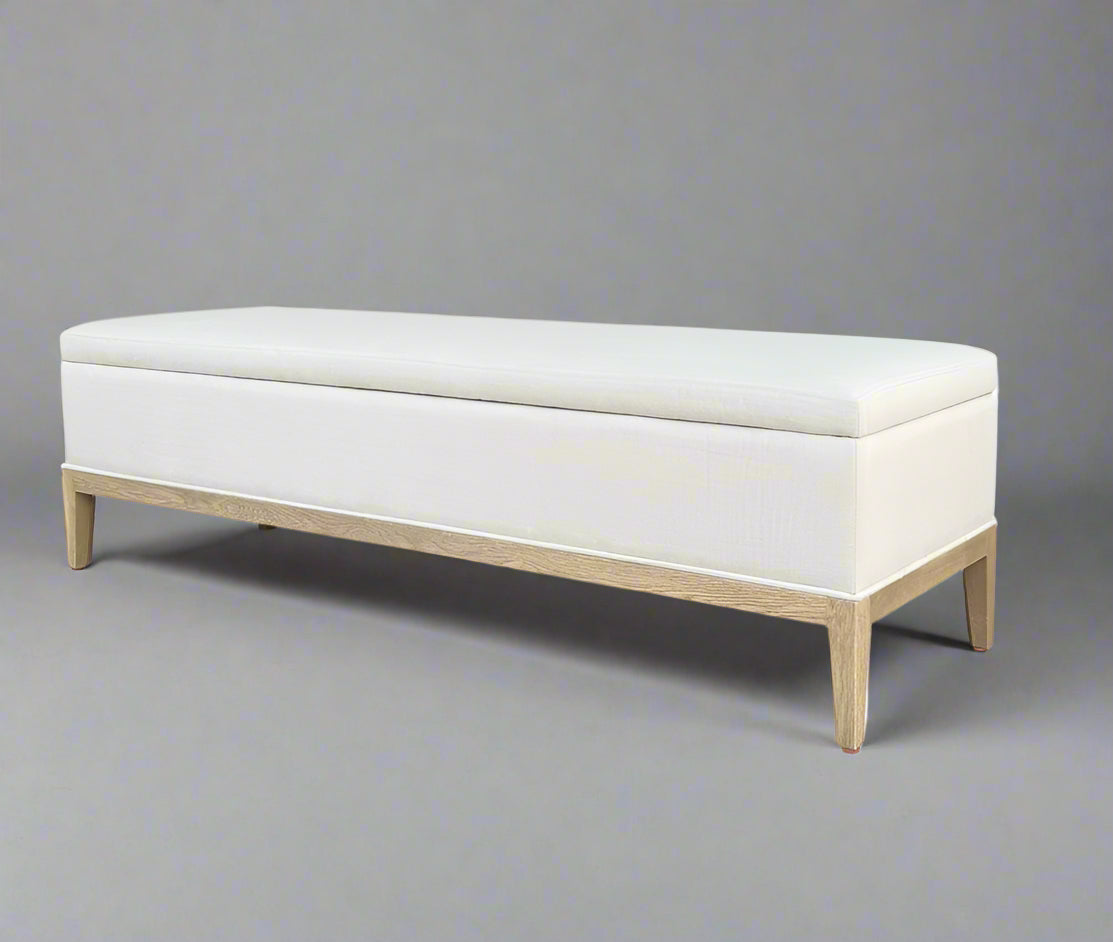 French Contemporary End-of-bed Storage Bench 160cm