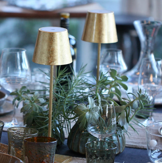 Poldina Pro Portable Lamp - Hand Painted Golf Leaf - Special Order