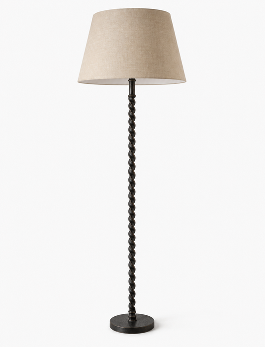 Valentina Black Twist Floor Lamp Base | In Stock & Ready To Ship