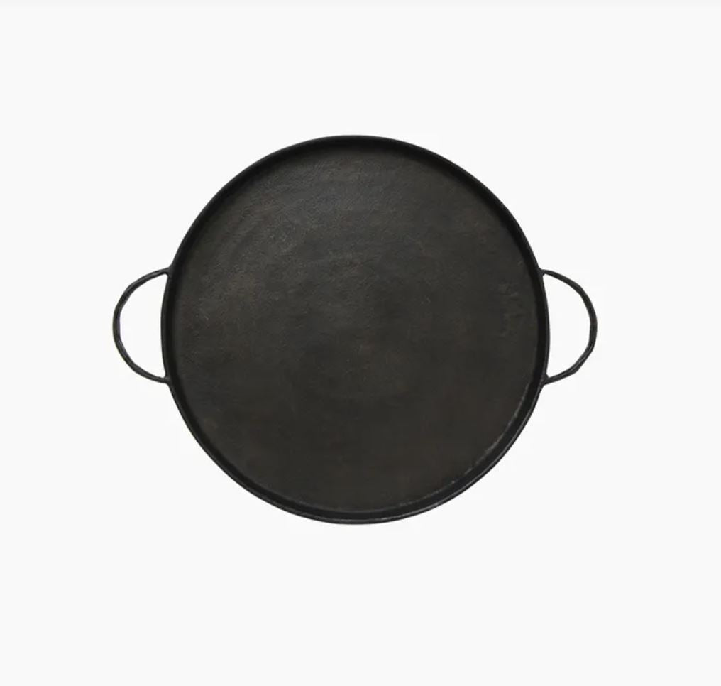 Balto Round Tray with Handles