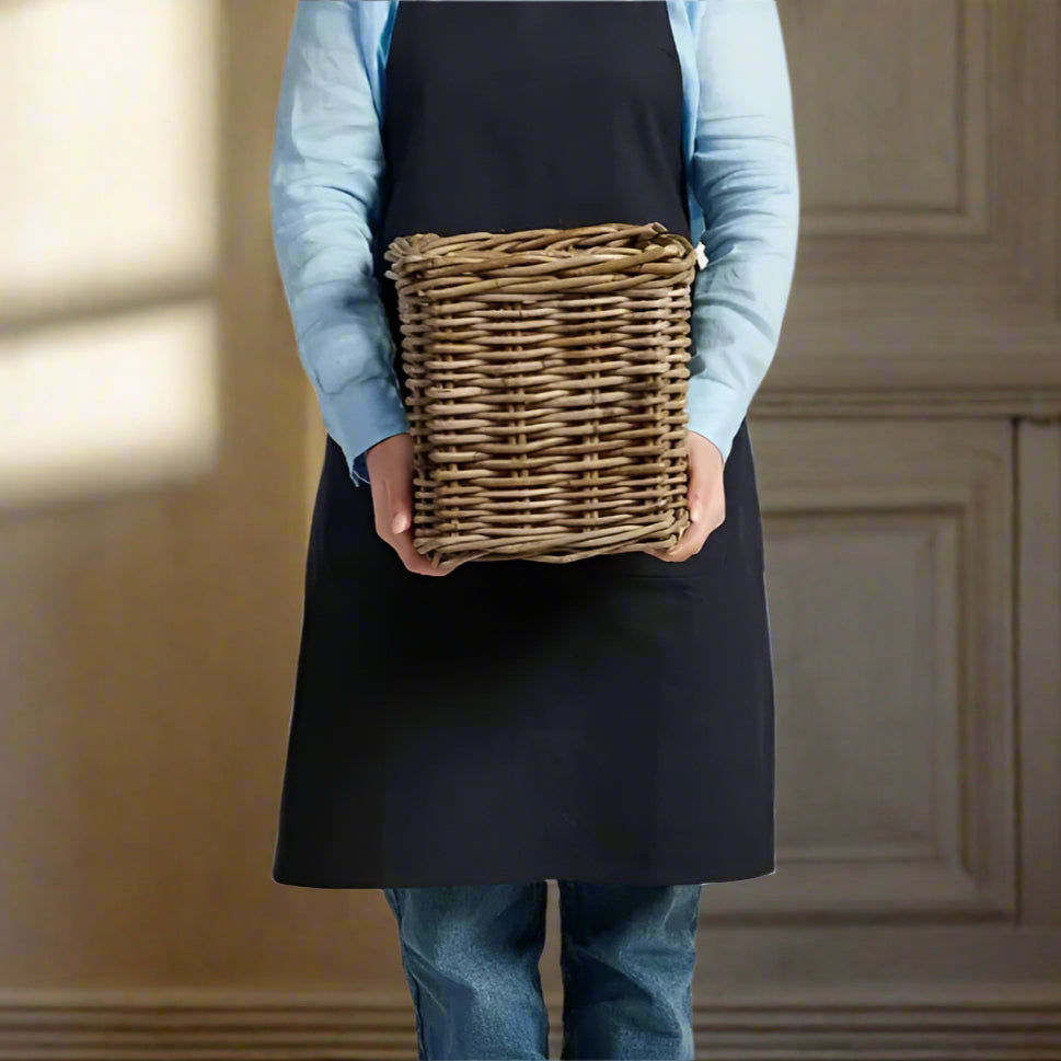 Experience the perfect blend of style and practicality with our Lucca Square Rattan Basket - Large. Its sturdy structure, straight sides, and integrated handles make it a versatile and timeless piece for all your needs. 