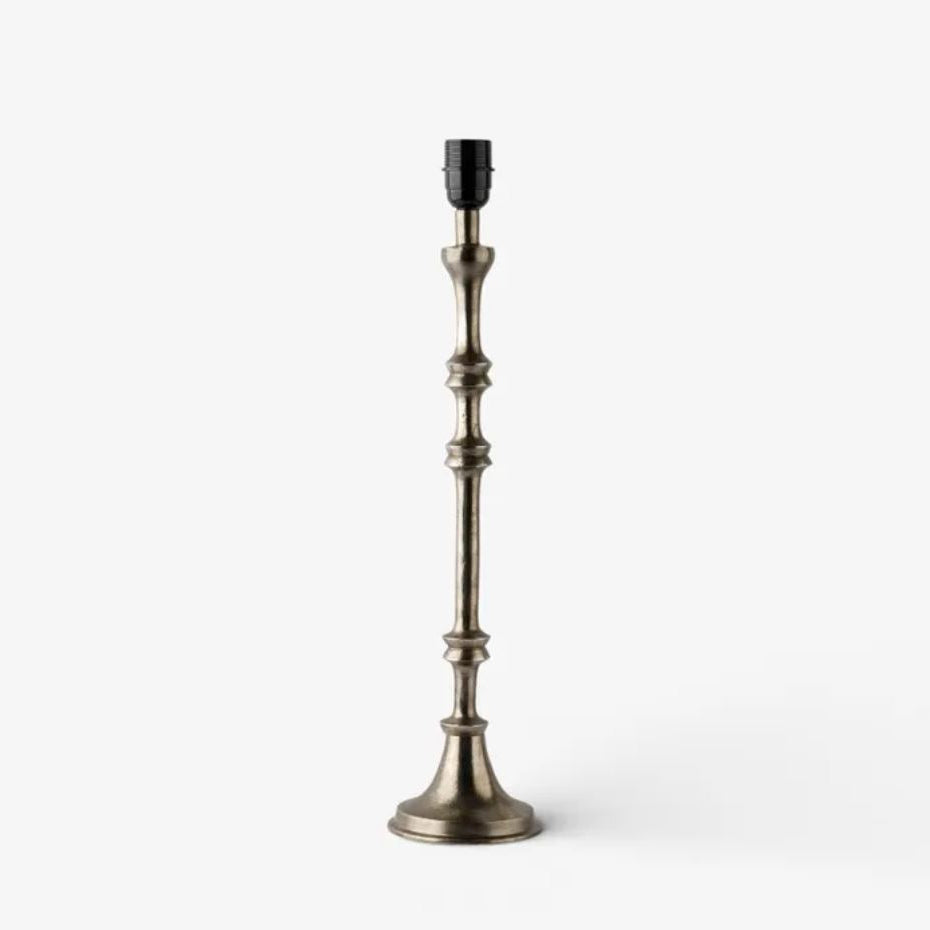 Chelsea Antique Silver Lamp Base - Arriving July
