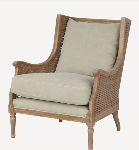 Chester Wingback Rattan Occasional Chair - Pre Order