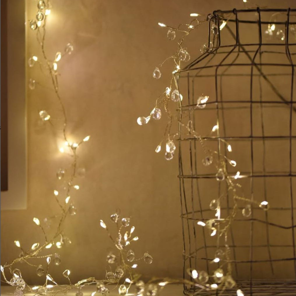 Crystal Cluster Fairy Lights - Plug In