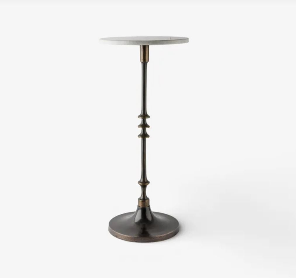 Emerson Marble & Iron Side Table