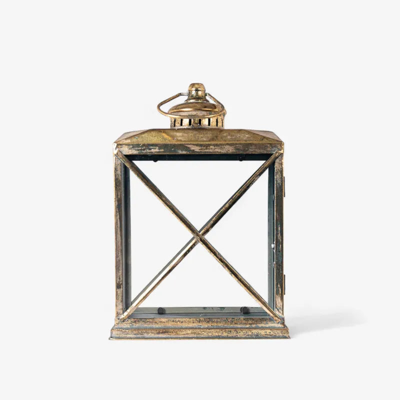 Calypso Aged Gold Lantern - Small