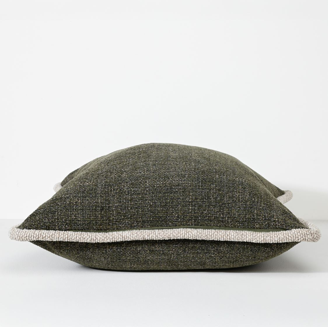 Dark Olive Textured Cushion 57cm x 57cm