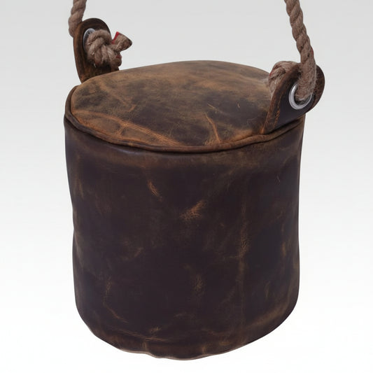 Aged Leather Door Stop