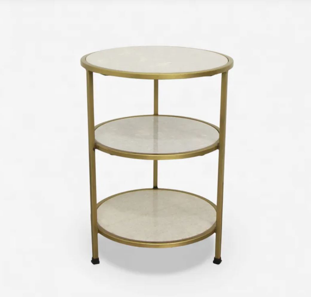 Chiara 3 Tier Round Side Table | In Stock & Ready To Ship