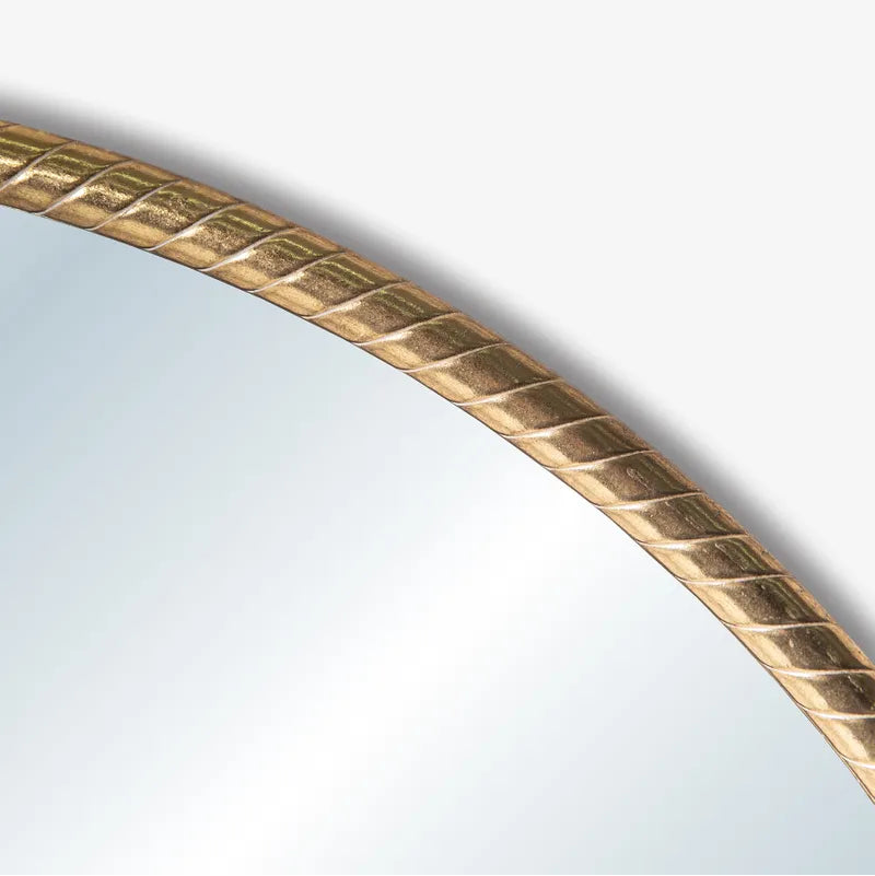 Elevate your space with the Rope Design Mirror Featuring a distinctive gold rope frame, this mirror adds a touch of elegance and warmth to any room. Its timeless design effortlessly complements both classic and contemporary decor, creating a focal point that reflects your style. Perfect for entryways, living rooms, or bedrooms, this mirror enhances natural light while adding a luxurious accent to your home.