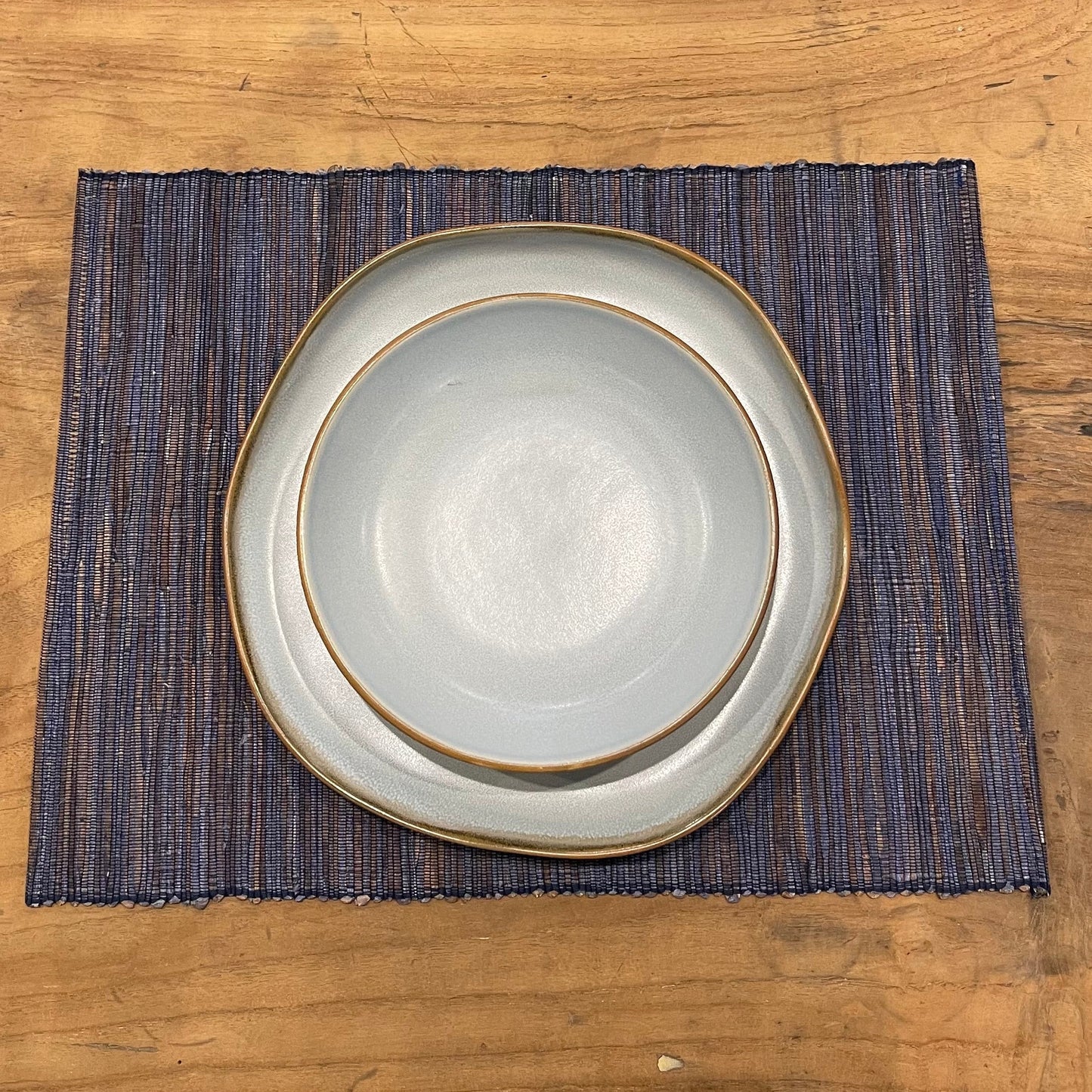 Navy Citra Water Hyacinth Placemat - Set of 4