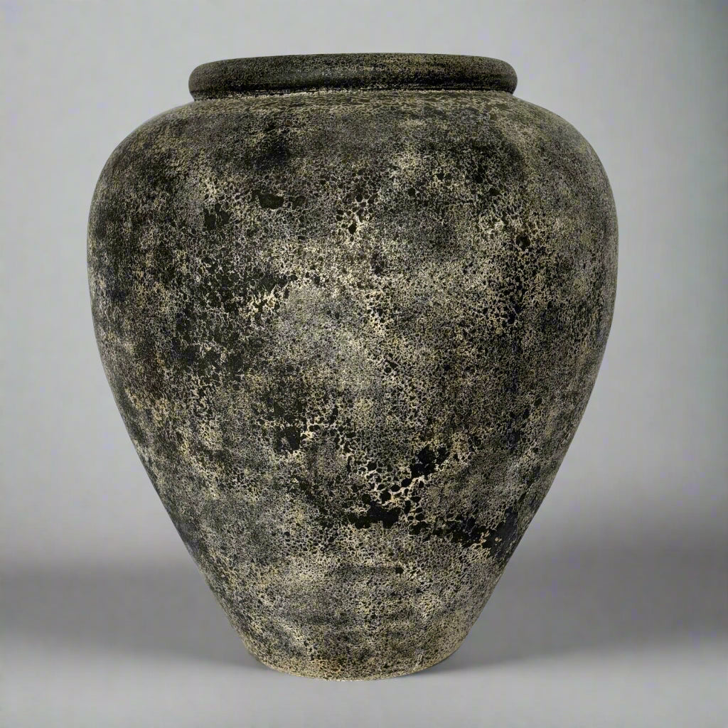 Milan Distressed Grey Terracotta Pot