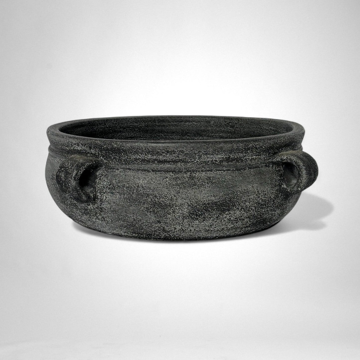 Delphi Dark Grey Distressed Terracotta Bowl