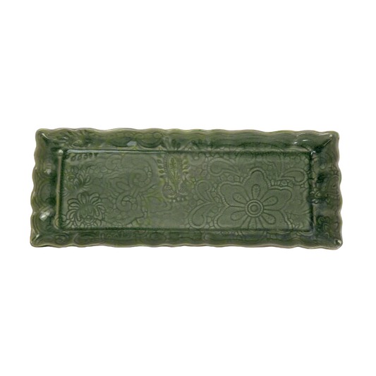 Arabesque Rectangular Server Antique