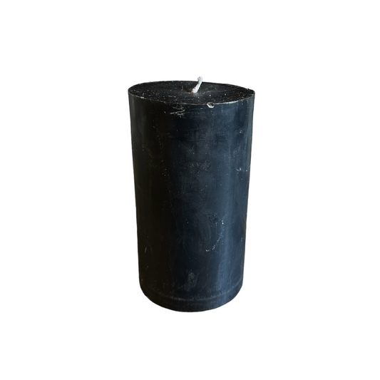 Pillar Candle - Black Medium