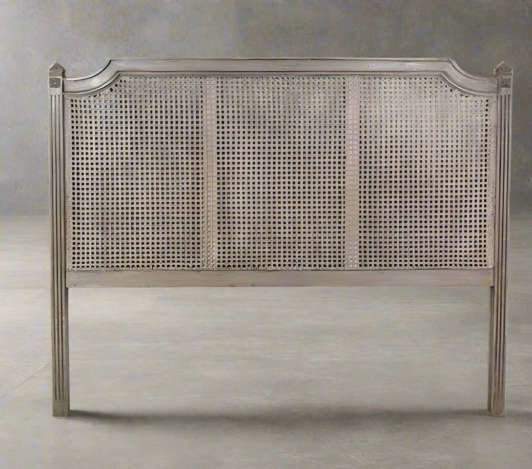 Transform your bedroom into a luxurious retreat with the stunning Sophia Bed Head. Crafted with exquisite rattan insert and elegant carved detailing on the posts, this piece adds a touch of timeless beauty to any room. Experience the allure of traditional charm and sophistication with Sophia Bed Head.