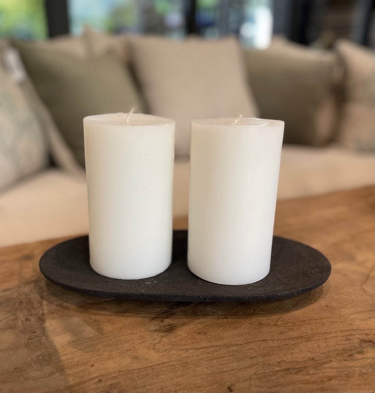 Crafted from volcanic lava stone, the Fabro Plate features a subtle curved design and is an incredibly versatile piece. Whether placed as a centrepiece on the dining table or used as a styling element in the living room, this shallow tray has a way of effortlessly highlighting its contents while providing a standalone sense of design.