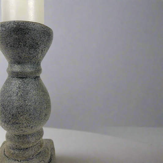 The chunky yet elegant Mattia Terracotta Candle Holder is substantial enough to work on its own or as a beautiful collection of candle holders on a mantelpiece or a table.