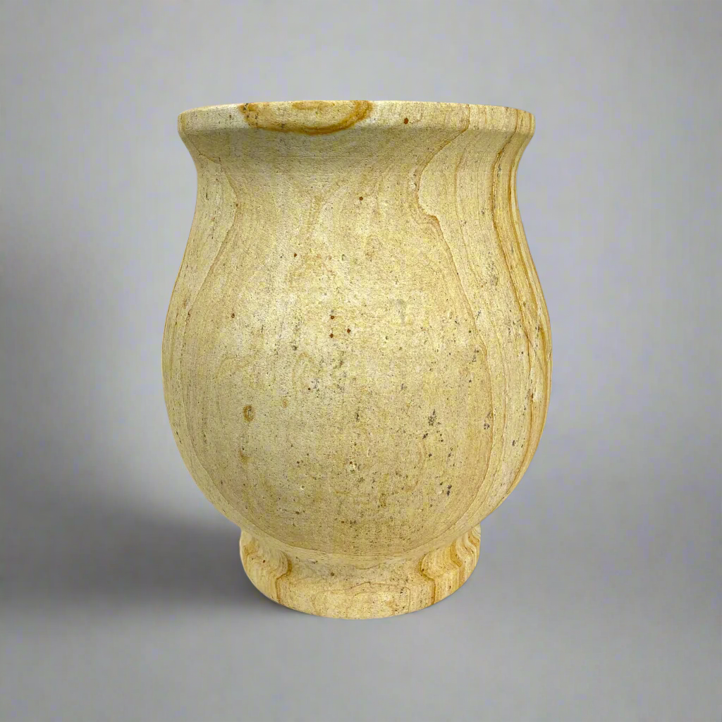 This timeless Bobos (Wood Stone) vase is designed to elevate any setting, featuring a beautiful pattern and texture that complements a variety of styles and fits seamlessly in any room.