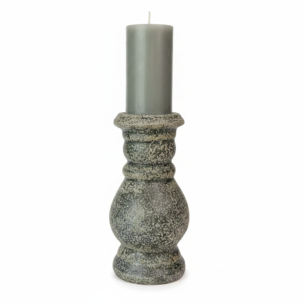 Crafted from terracotta, the chunky yet elegant Vergato Terracotta Candle Holder is substantial enough to work on its own or as a beautiful collection of candle holders on a mantelpiece or a table.