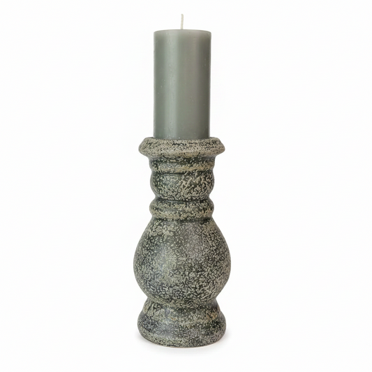 Crafted from terracotta, the chunky yet elegant Vergato Terracotta Candle Holder is substantial enough to work on its own or as a beautiful collection of candle holders on a mantelpiece or a table.